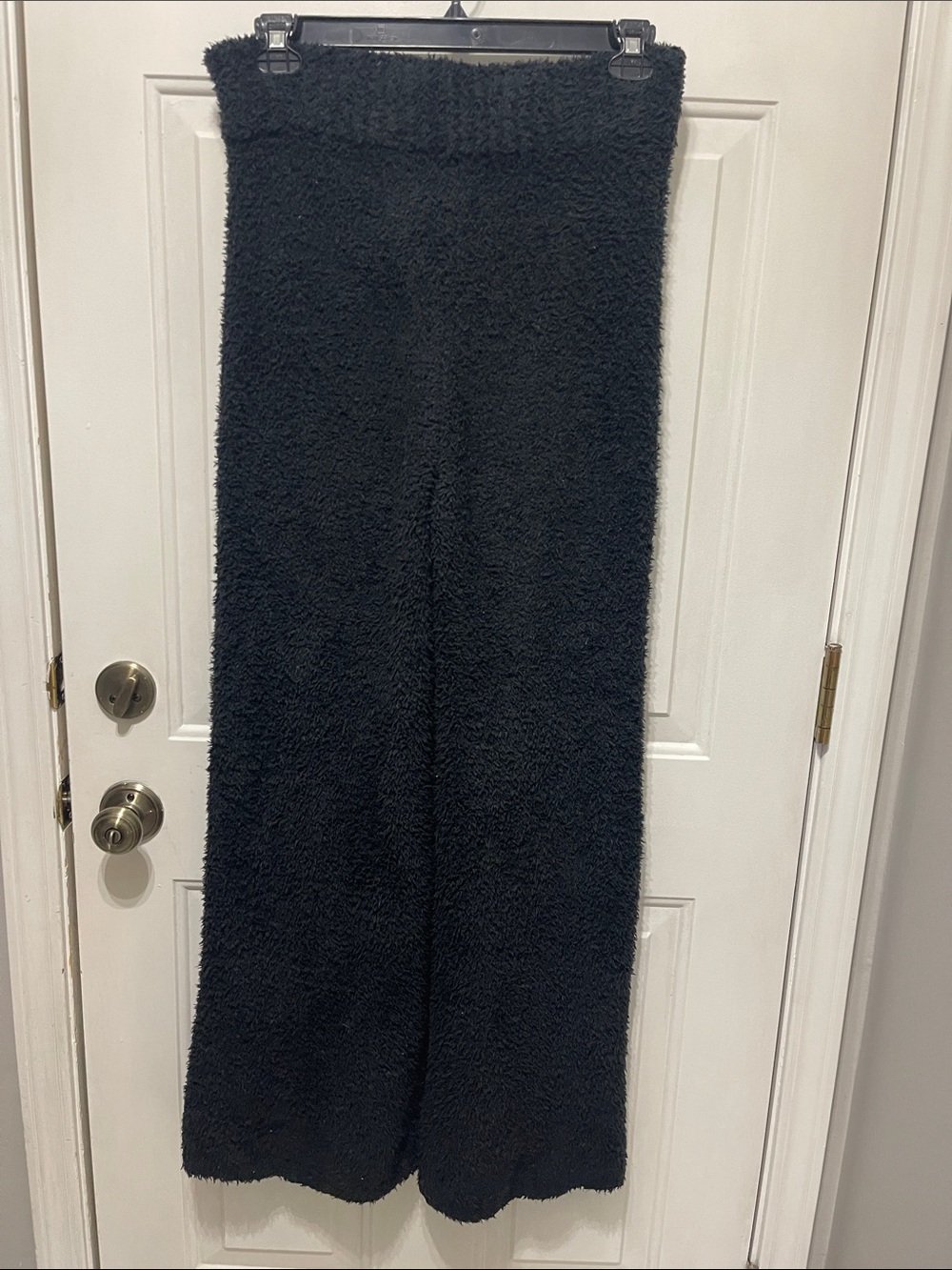 SKIMS $200 Cozy Black Onyx Lounge set Robe + Pants Size L/XL - Picture 2 of 7